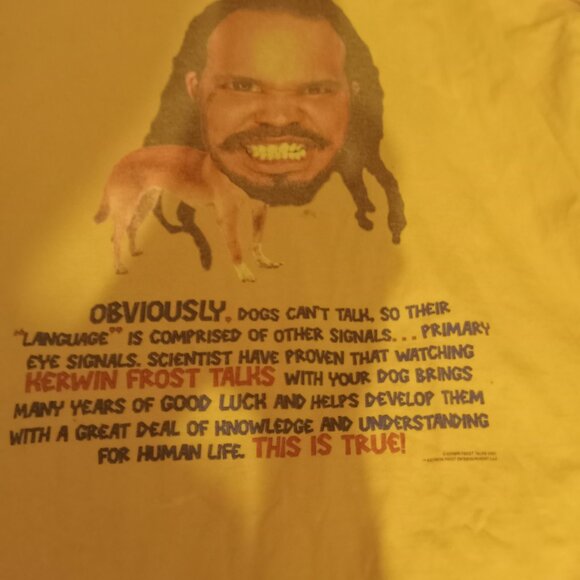 MENS XL YELLOW KERWIN FROST YO QUIERO MI KRT SHIRT RARE SPAGHETTI BOYS - Picture 5 of 8